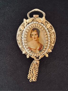 #169 RARE Vintage Norman Swiss Made Compass/ Watch Pendant
